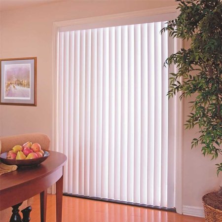 DESIGNERS TOUCH White 3-1/2 in. PVC Vertical Blinds - 78 in. W x 84 in. L 560307